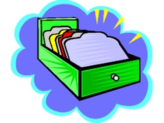 Sticker Custom Preview Image #039235 Business Office Cartoons File Drawer