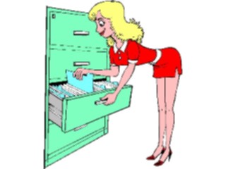 Sticker Custom Preview Image #039241 Business Office Cartoons Filing1
