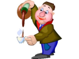 Sticker Custom Preview Image #039279 Business Office Cartoons Getting Coffee