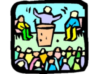 Sticker Custom Preview Image #039285 Business Office Cartoons Giving Speech4