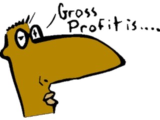 Sticker Custom Preview Image #039305 Business Office Cartoons Gross Profit Is