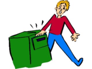 Sticker Custom Preview Image #039307 Business Office Cartoons Handin File Cabinet