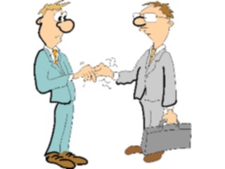 Sticker Custom Preview Image #039311 Business Office Cartoons Handshake01