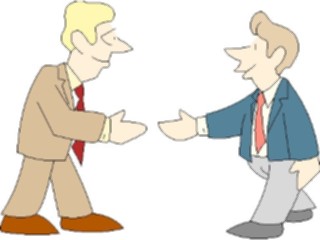 Sticker Custom Preview Image #039313 Business Office Cartoons Handshake03