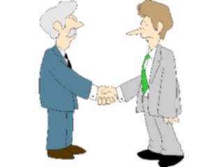 Sticker Custom Preview Image #039316 Business Office Cartoons Handshake06