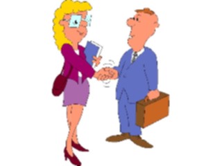 Sticker Custom Preview Image #039317 Business Office Cartoons Handshake07