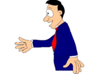 Sticker Custom Preview Image #039318 Business Office Cartoons Handshake08