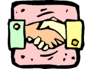 Sticker Custom Preview Image #039321 Business Office Cartoons Handshake11