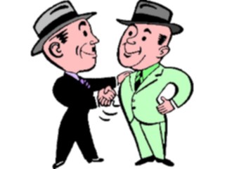 Sticker Custom Preview Image #039324 Business Office Cartoons Handshake14