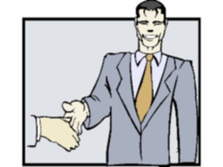 Sticker Custom Preview Image #039325 Business Office Cartoons Handshake15