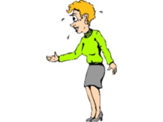 Sticker Custom Preview Image #039331 Business Office Cartoons Handshake Nervous