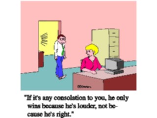 Sticker Custom Preview Image #039343 Business Office Cartoons Hes Louder
