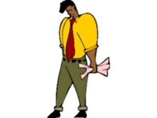 Sticker Custom Preview Image #039356 Business Office Cartoons Holding Pink Slip