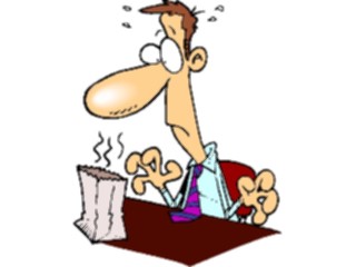 Sticker Custom Preview Image #039369 Business Office Cartoons Hot Lunch