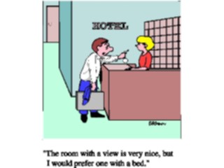 Sticker Custom Preview Image #039372 Business Office Cartoons Hotel Room