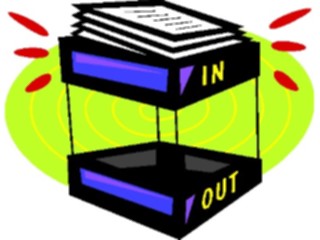 Sticker Custom Preview Image #039428 Business Office Cartoons In Out Trays1