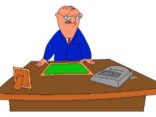 Sticker Custom Preview Image #039516 Business Office Cartoons Manat Desk02