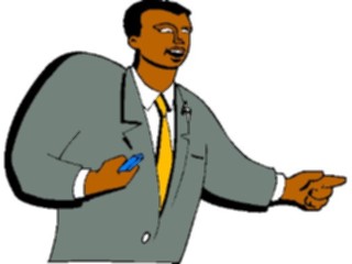 Sticker Custom Preview Image #039545 Business Office Cartoons Man Pointing2