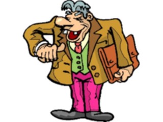 Sticker Custom Preview Image #039554 Business Office Cartoons Manwith Briefcase5