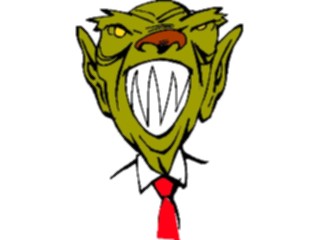 Sticker Custom Preview Image #039624 Business Office Cartoons Monster Man