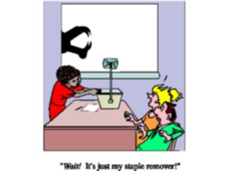 Sticker Custom Preview Image #039752 Business Office Cartoons Overhead Projector3