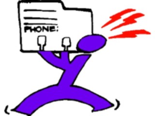 Sticker Custom Preview Image #039838 Business Office Cartoons Phone Message