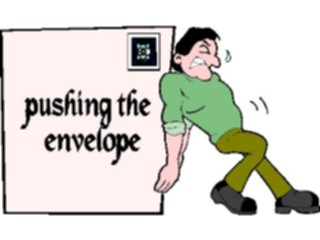Sticker Custom Preview Image #039962 Business Office Cartoons Pushingthe Envelope
