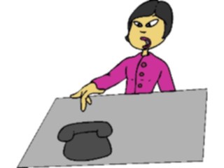 Sticker Custom Preview Image #039974 Business Office Cartoons Reachingfor Phone