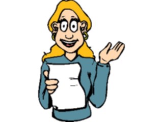 Sticker Custom Preview Image #039979 Business Office Cartoons Reading Aloud