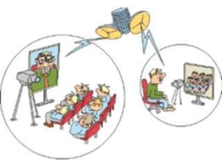 Sticker Custom Preview Image #040057 Business Office Cartoons Satellite Lecture