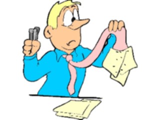 Sticker Custom Preview Image #040117 Business Office Cartoons Staple Misfire