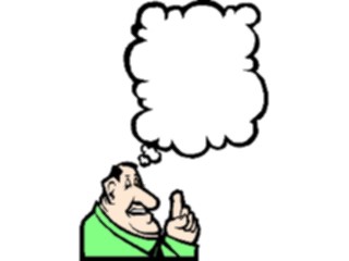 Sticker Custom Preview Image #040218 Business Office Cartoons Think Bubble3