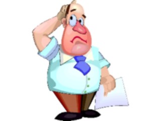 Sticker Custom Preview Image #040228 Business Office Cartoons Thinking8