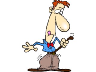 Sticker Custom Preview Image #040243 Business Office Cartoons Tighteningthe Belt