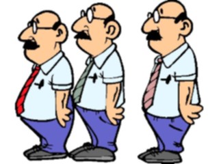 Sticker Custom Preview Image #040261 Business Office Cartoons Triplets