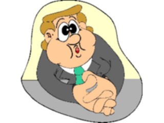 Sticker Custom Preview Image #040263 Business Office Cartoons Twiddling Thumbs