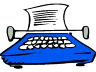 Sticker Custom Preview Image #040268 Business Office Cartoons Typewriter03