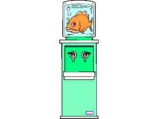 Sticker Custom Preview Image #040323 Business Office Cartoons Water Cooler Fish1