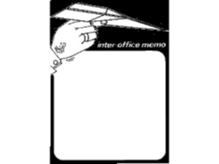 Sticker Custom Preview Image #040445 Business Office Documents Inter Office Memo