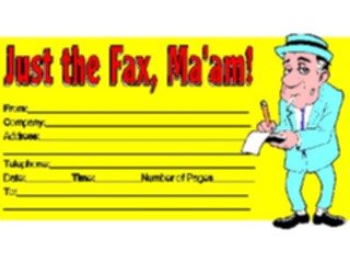 Sticker Custom Preview Image #040452 Business Office Documents Justthe Fax1