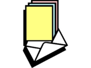 Sticker Custom Preview Image #040479 Business Office Documents Letter Envelope
