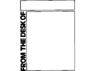 Sticker Custom Preview Image #040486 Business Office Documents Memo From The Desk Of2