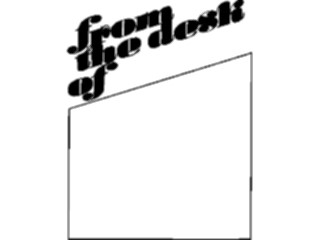 Sticker Custom Preview Image #040487 Business Office Documents Memo From The Desk Of3