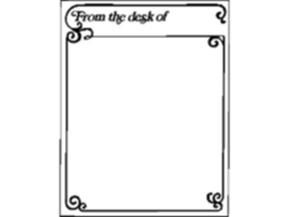 Sticker Custom Preview Image #040488 Business Office Documents Memo From The Desk Of4