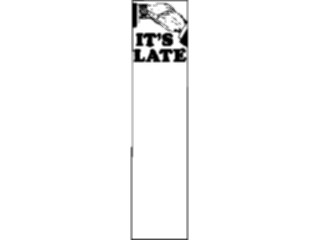 Sticker Custom Preview Image #040489 Business Office Documents Memo Its Late