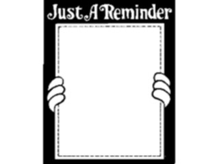 Sticker Custom Preview Image #040490 Business Office Documents Memo Justa Reminder