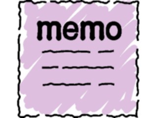 Sticker Custom Preview Image #040495 Business Office Documents Memo Memo4