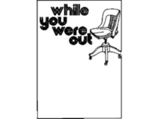 Sticker Custom Preview Image #040498 Business Office Documents Memo While You Were Out1