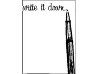 Sticker Custom Preview Image #040500 Business Office Documents Memo Writeit Down