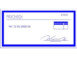 Sticker Custom Preview Image #040515 Business Office Documents Paycheck